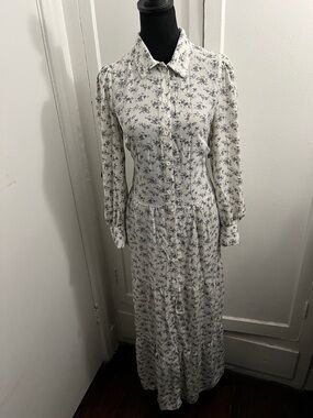 Nasty Gal long-sleeve floral maxi dress